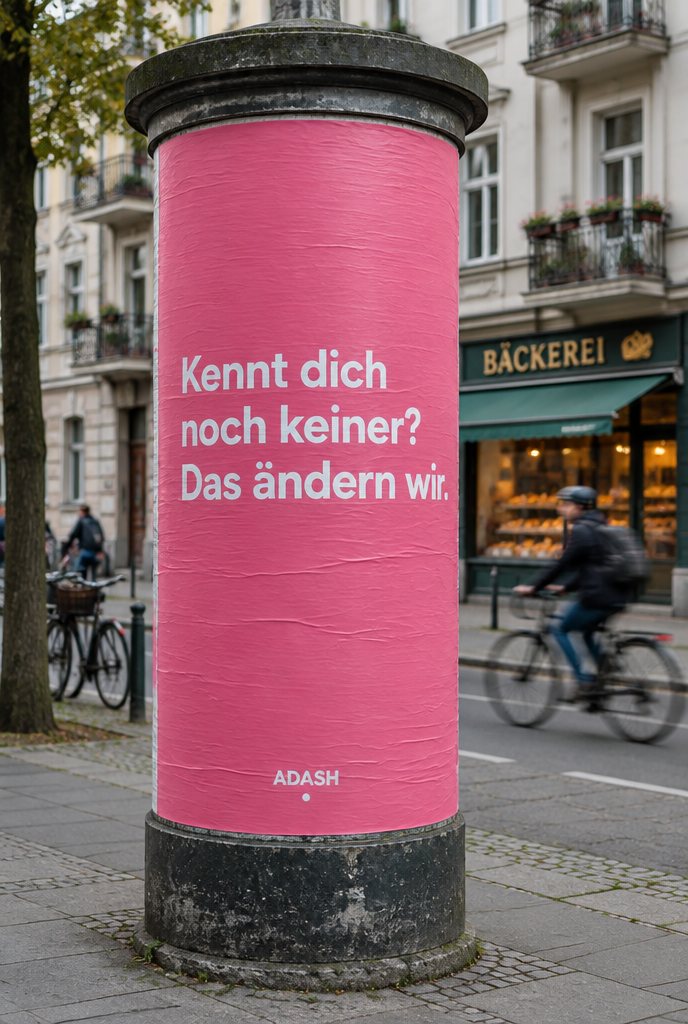 Mockup: Litfaßsäule in Berlin-Schöneberg